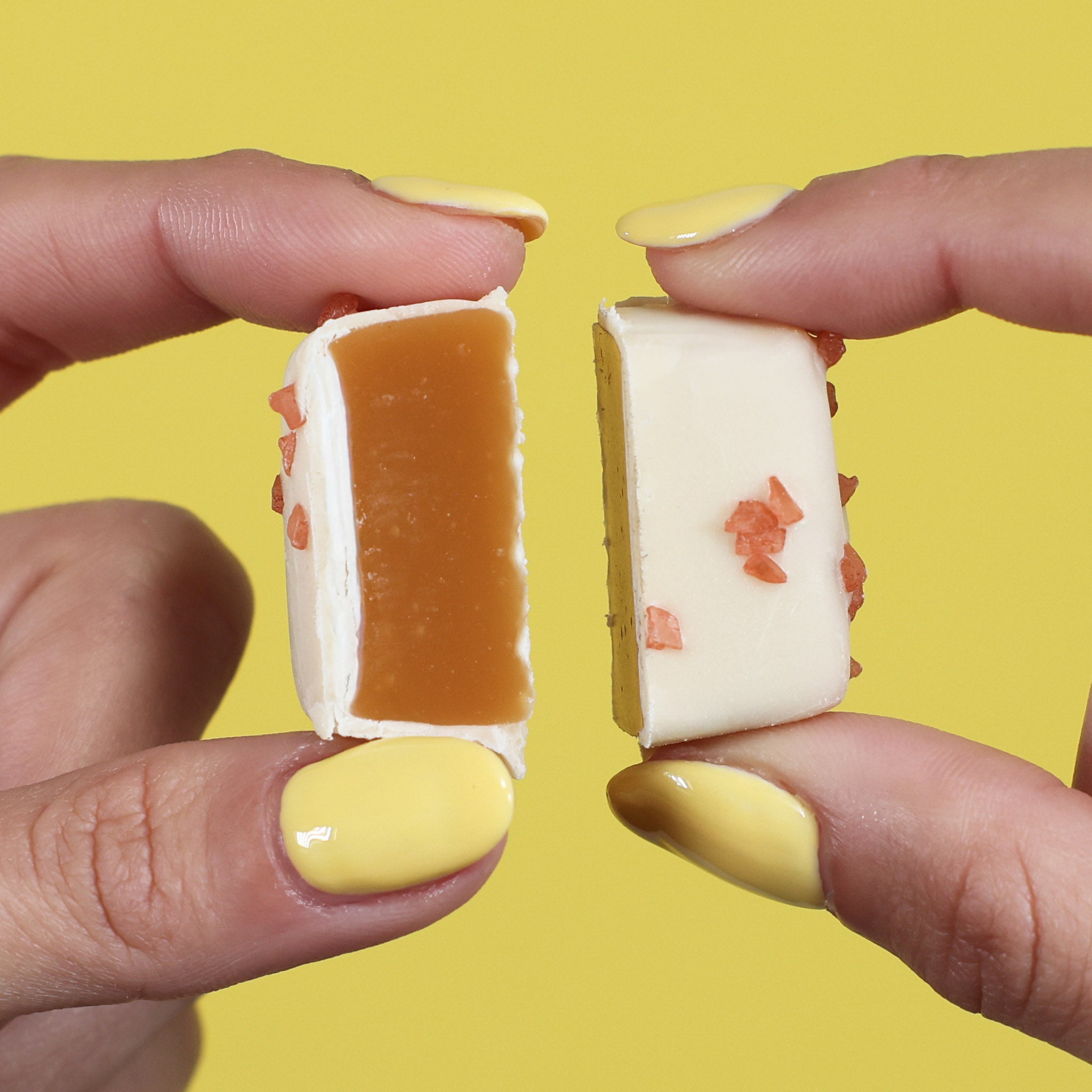 Orange Blossom Caramel by Rocky Mountain Chocolate Factory closeup image