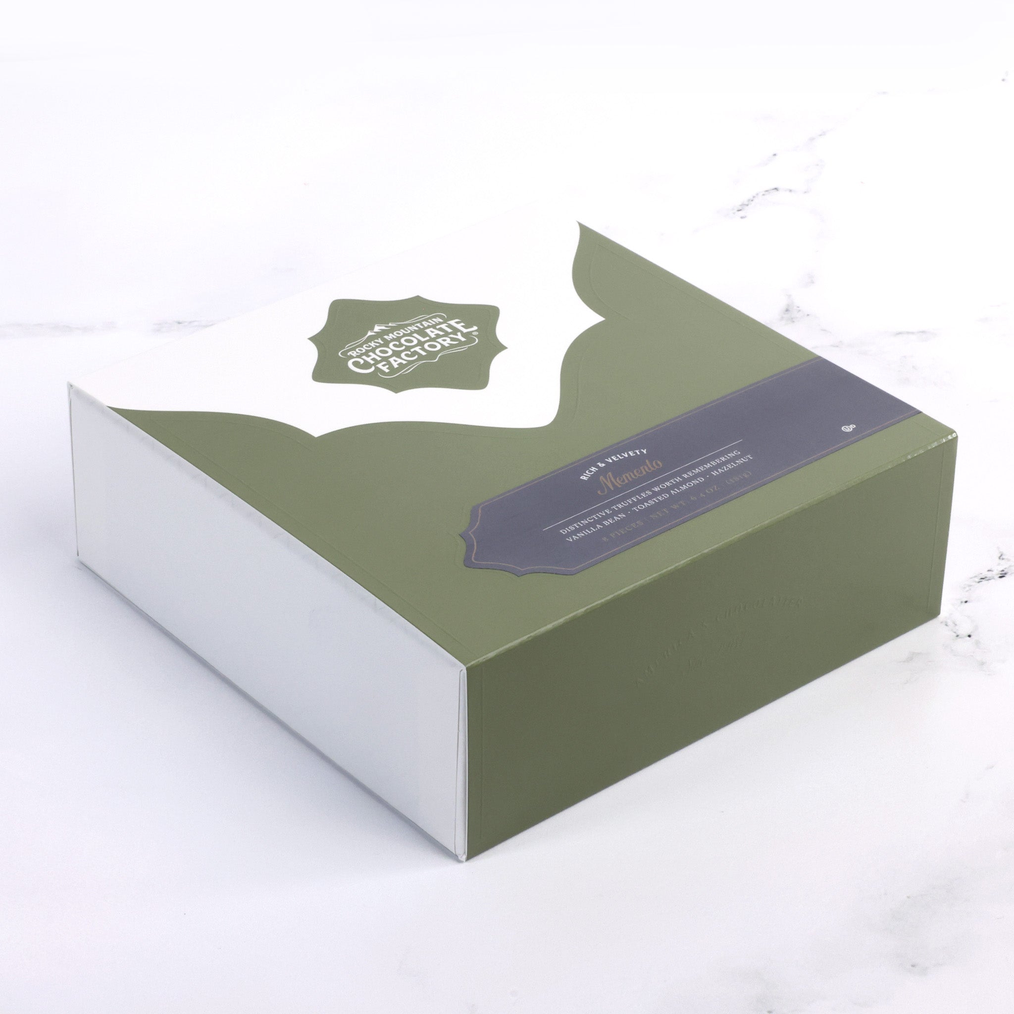 Assorted boxed chocolates, Rocky Mountain Chocolate Factory, Memento