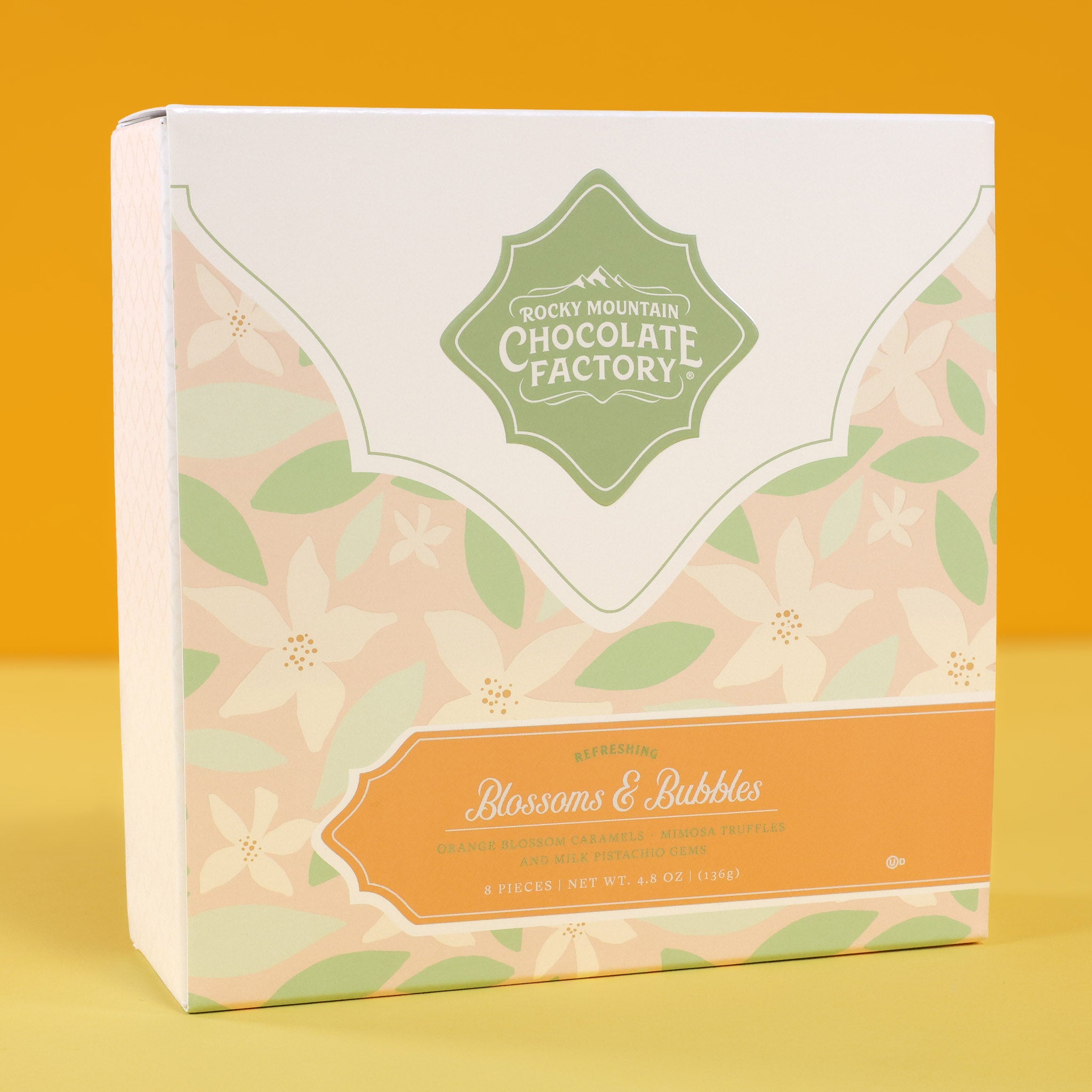 Blossoms & Bubbles boxed assortment by Rocky Mountain Chocolate Factory