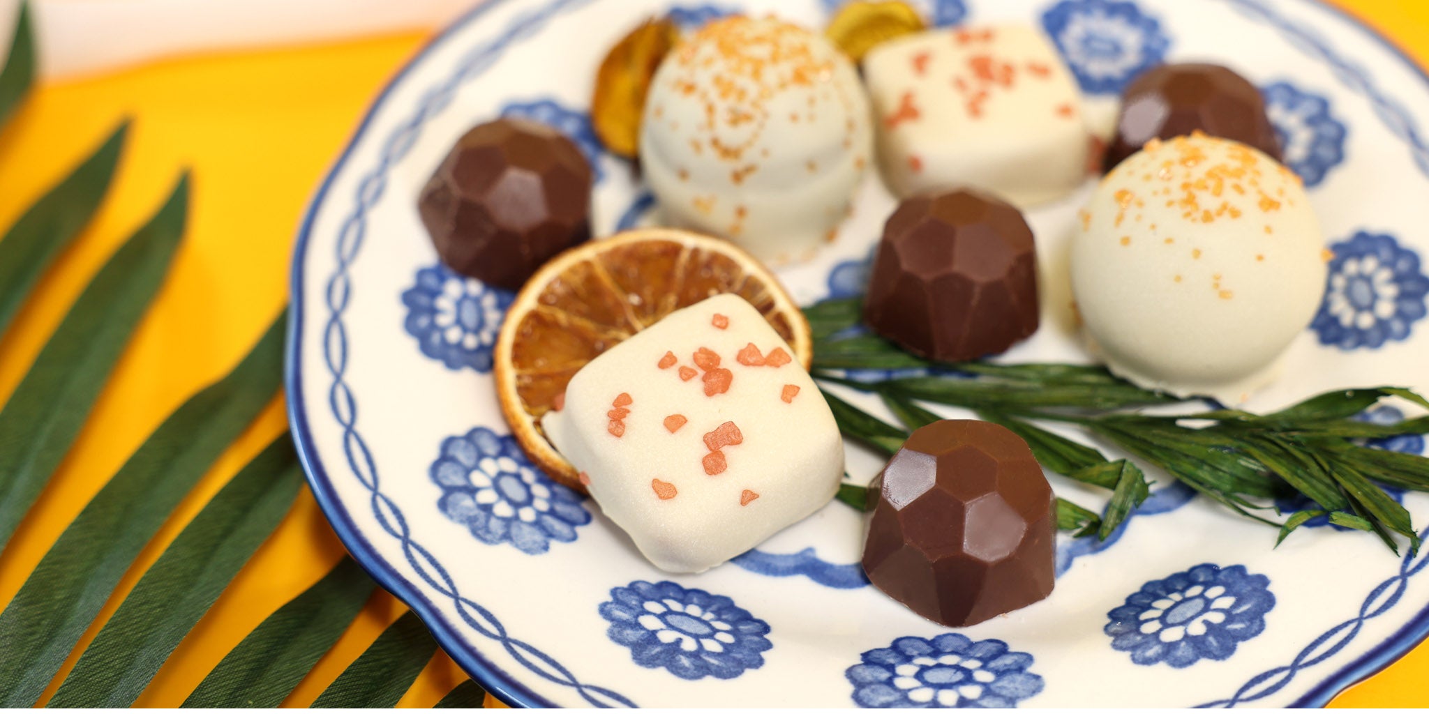 Candy pieces from the Blossoms & Bubbles boxed assortment from Spring collection by Rocky Mountain Chocolate Factory