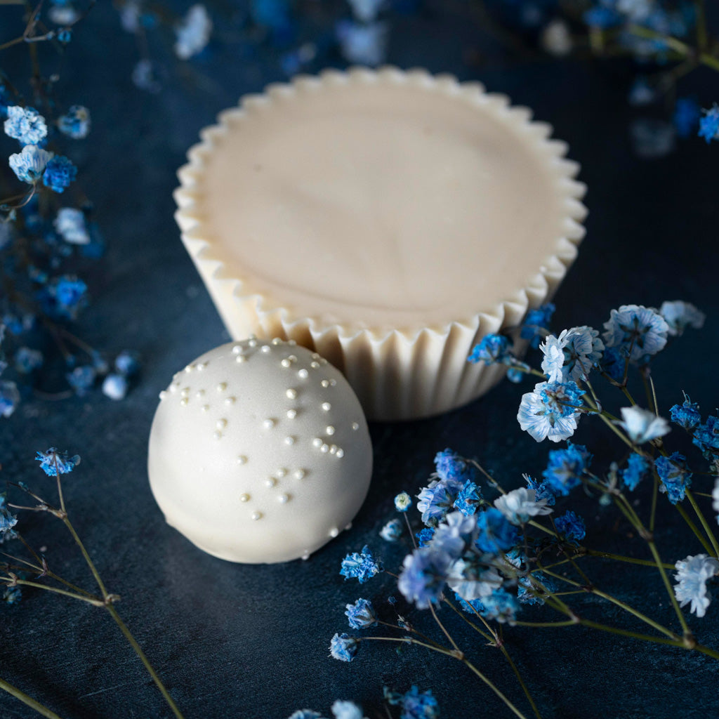 White chocolate, gourmet white confection, Rocky Mountain Chocolate Factory